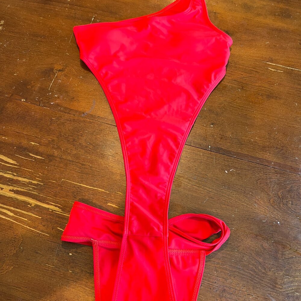 Matte Swim Collection Red One Piece